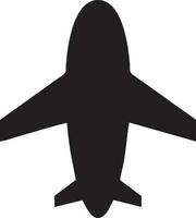 Plane icon symbol image vector, illustration of the flight aviation in black image. EPS 10 vector