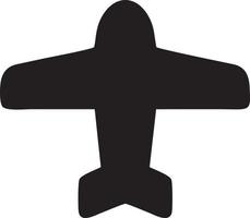 Plane icon symbol image vector, illustration of the flight aviation in black image. EPS 10 vector