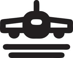 Plane icon symbol image vector, illustration of the flight aviation in black image. EPS 10 vector