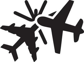 Plane icon symbol image vector, illustration of the flight aviation in black image. EPS 10 vector