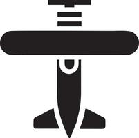 Plane icon symbol image vector, illustration of the flight aviation in black image. EPS 10 vector