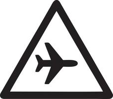 Plane icon symbol image vector, illustration of the flight aviation in black image. EPS 10 vector