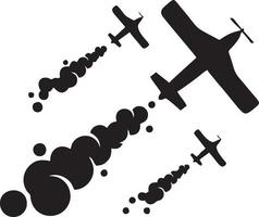 Plane icon symbol image vector, illustration of the flight aviation in black image. EPS 10 vector