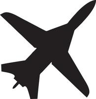 Plane icon symbol image vector, illustration of the flight aviation in black image. EPS 10 vector