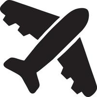 Plane icon symbol image vector, illustration of the flight aviation in black image. EPS 10 vector