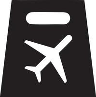 Plane icon symbol image vector, illustration of the flight aviation in black image. EPS 10 vector