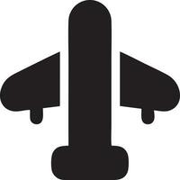 Plane icon symbol image vector, illustration of the flight aviation in black image. EPS 10 vector