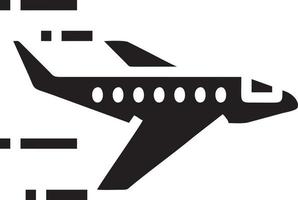 Plane icon symbol image vector, illustration of the flight aviation in black image. EPS 10 vector