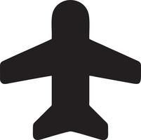 Plane icon symbol image vector, illustration of the flight aviation in black image. EPS 10 vector