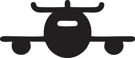 Plane icon symbol image vector, illustration of the flight aviation in black image. EPS 10 vector