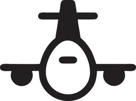 Plane icon symbol image vector, illustration of the flight aviation in black image. EPS 10 vector
