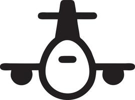 Plane icon symbol image vector, illustration of the flight aviation in black image. EPS 10 vector