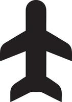 Plane icon symbol image vector, illustration of the flight aviation in black image. EPS 10 vector
