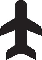 Plane icon symbol image vector, illustration of the flight aviation in black image. EPS 10 vector