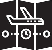 Plane icon symbol image vector, illustration of the flight aviation in black image. EPS 10 vector