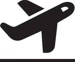 Take off, Plane icon symbol image vector, illustration of the flight aviation in black image. EPS 10 vector