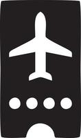 Plane icon symbol image vector, illustration of the flight aviation in black image. EPS 10 vector