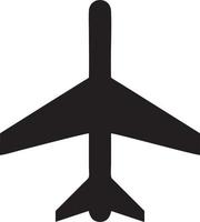 Plane icon symbol image vector, illustration of the flight aviation in black image. EPS 10 vector