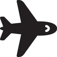 Plane icon symbol image vector, illustration of the flight aviation in black image. EPS 10 vector