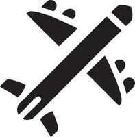 Plane icon symbol image vector, illustration of the flight aviation in black image. EPS 10 vector