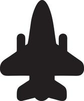 Plane icon symbol image vector, illustration of the flight aviation in black image. EPS 10 vector