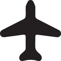 Plane icon symbol image vector, illustration of the flight aviation in black image. EPS 10 vector