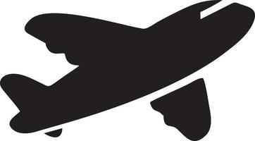 Plane icon symbol image vector, illustration of the flight aviation in black image. EPS 10 vector