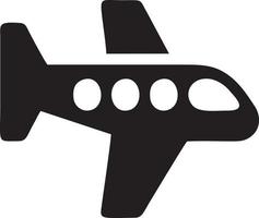 Plane icon symbol image vector, illustration of the flight aviation in black image. EPS 10 vector