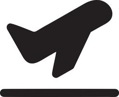 Plane icon symbol image vector, illustration of the flight aviation in black image. EPS 10 vector