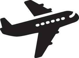 Plane icon symbol image vector, illustration of the flight aviation in black image. EPS 10 vector