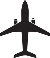 Plane icon symbol image vector, illustration of the flight aviation in black image. EPS 10 vector