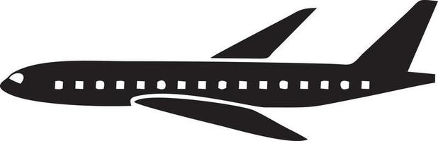 Plane icon symbol image vector, illustration of the flight aviation in black image. EPS 10 vector