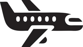 Plane icon symbol image vector, illustration of the flight aviation in black image. EPS 10 vector