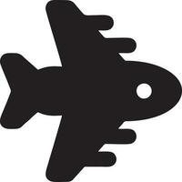 Plane icon symbol image vector, illustration of the flight aviation in black image. EPS 10 vector