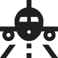 Plane icon symbol image vector, illustration of the flight aviation in black image. EPS 10 vector