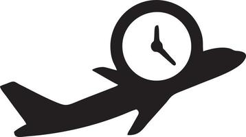 Plane icon symbol image vector, illustration of the flight aviation in black image. EPS 10 vector