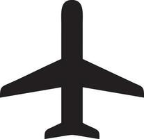 Plane icon symbol image vector, illustration of the flight aviation in black image. EPS 10 vector