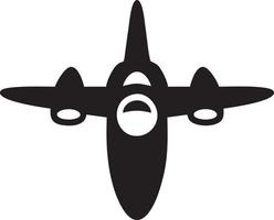 Plane icon symbol image vector, illustration of the flight aviation in black image. EPS 10 vector