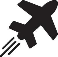 Plane icon symbol image vector, illustration of the flight aviation in black image. EPS 10 vector