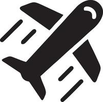 Plane icon symbol image vector, illustration of the flight aviation in black image. EPS 10 vector