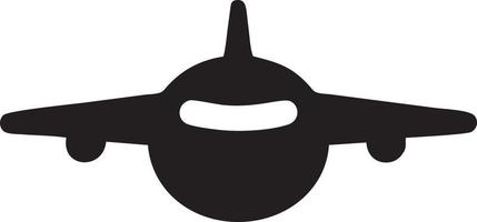 Plane icon symbol image vector, illustration of the flight aviation in black image. EPS 10 vector