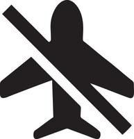 Plane icon symbol image vector, illustration of the flight aviation in black image. EPS 10 vector