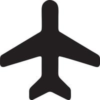 Plane icon symbol image vector, illustration of the flight aviation in black image. EPS 10 vector