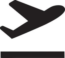 Plane icon symbol image vector, illustration of the flight aviation in black image. EPS 10 vector