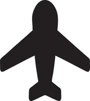 Plane icon symbol image vector, illustration of the flight aviation in black image. EPS 10 vector