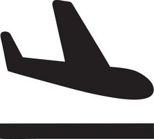 Plane icon symbol image vector, illustration of the flight aviation in black image. EPS 10 vector