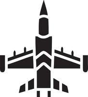 Plane icon symbol image vector, illustration of the flight aviation in black image. EPS 10 vector