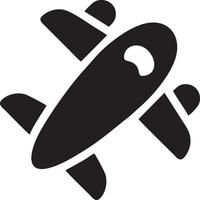 Plane icon symbol image vector, illustration of the flight aviation in black image. EPS 10 vector