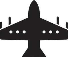 Plane icon symbol image vector, illustration of the flight aviation in black image. EPS 10 vector