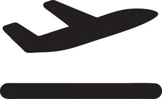 Plane icon symbol image vector, illustration of the flight aviation in black image. EPS 10 vector